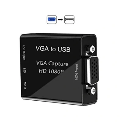 Immagine di Scheda di acquisizione Video, Grabber Giochi da VGA a USB per Giochi, Streaming, insegnamento e videoconferenza