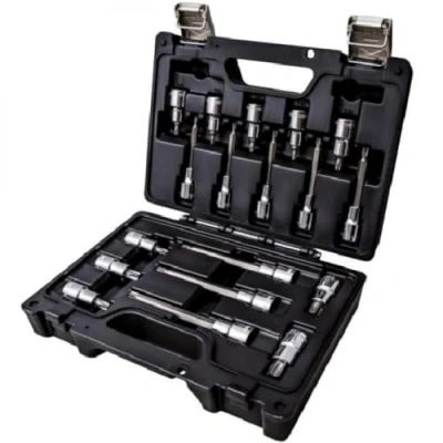 Immagine di Beta BW 923E TX/C18 Assortimento di 18 chiavi a bussola per viti con impronta Torxin cassetta plastica