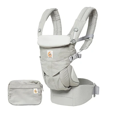 Immagine di Ergobaby Omni 360 Marsupio Neonati Ergonomico, 4 Posizioni Porta Bebe per 0 Mesi a Bambino 20kg, Pearl Grey