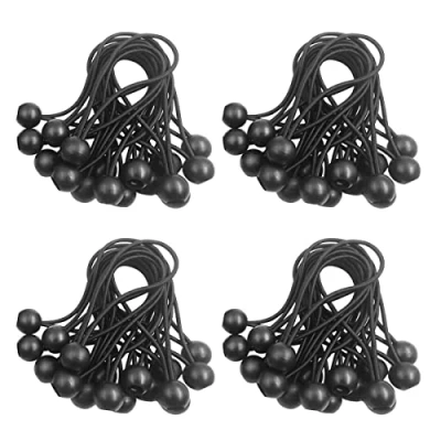 Immagine di 50 Pezzi Corde Elastiche,Bungee Ball Elastico,Tenditori Elastici,Elastici con Sfera,Corda Elastica per Teloni