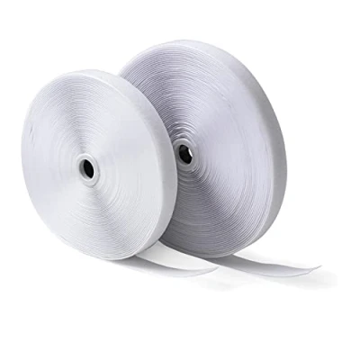 Immagine di IPEA Nastro a Strappo (Non Adesivo) da Cucire 25 Metri x 20 mm Striscia Extra Forte Cucito per Arredamento Casa Vestiti Abiti Corda Gancio e Anello Colore Bianco