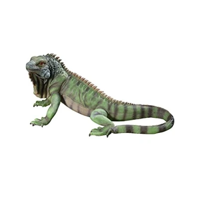 Immagine di Design Toscano Iggy l&#039;Iguana Statua da giardino, poliresina, a colori, 56 cm