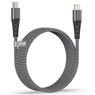 Immagine di Cavo iPhone USB C 3 Metri [Certificato MFi], Lightning Caricatore Cavetto Filo per 14 Pro Max/13/12/11/XS/8/SE