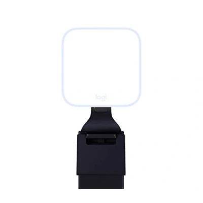 Immagine di Logitech for Creators Litra Glow Luce LED Streaming Premium Illuminazione per Computer Videoconferenze, Riunioni Zoom, con Supporto Regolabile e Controllo da App PC / Mac Grafite