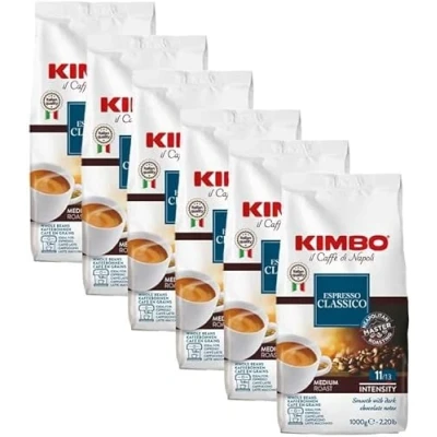 Immagine di Caffè in grani Kimbo Espresso Classico 1 kg x 6