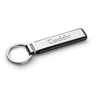 Immagine di Volkswagen 000087010MYPN Portachiavi Caddy con scritta Keyring in metallo originale VW ciondolo argento