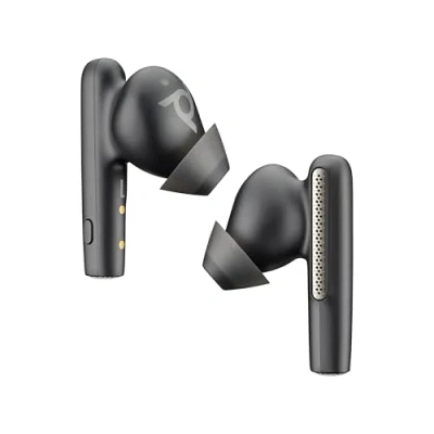 Immagine di Poly Voyager Free 60, Auricolari con Connessione Bluetooth 5.3, USB A e C, Cancellazione Rumore, Cuscinetti S/M/L, Comandi sul Dispositivo, Autonomia 24 Ore, Compatibile Windows macOS, Nero