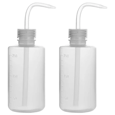 Immagine di stonylab 2 Pacchi 250 ml Bottiglie di Plastica da Spremere, in LDPE con Bocca Stretta, Squeeze Wash Bottle