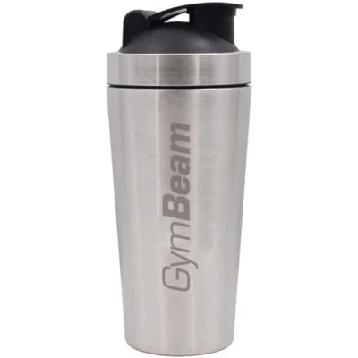 Immagine di GymBeam Shaker Steel, Agitatore in Metallo, per Bevande Proteiche Acciaio Inox, Leggero e Resistente da 750 ml, Non Trattiene Odori Sgradevoli, Ideale Miscelare Integratori Alimentari