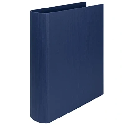 Immagine di Rössler 1316452905 S.O.H.O. Raccoglitore ad anelli per DIN A4, altezza di riempimento 5 cm, meccanismo a 4 anelli, Navy, 1 pezzo