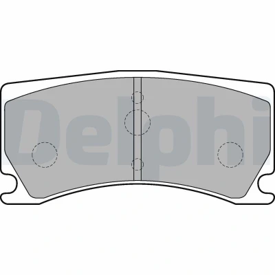 Immagine di DELPHI Kit pastiglie freno Non predisposto per contatto segnalazione usura con lamierino anticigolío senza accessori LP2217 JAGUAR: XK Coupe