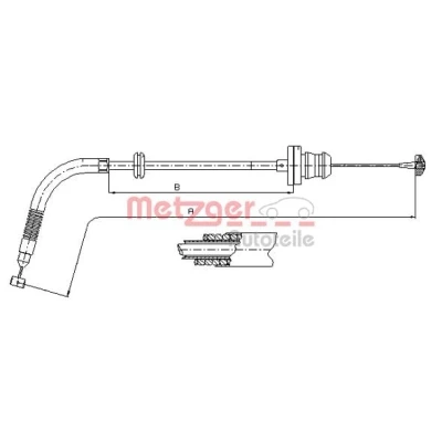 Immagine di METZGER 12.7302 Cavo Acceleratore COFLE FIAT: Panda II Hatchback