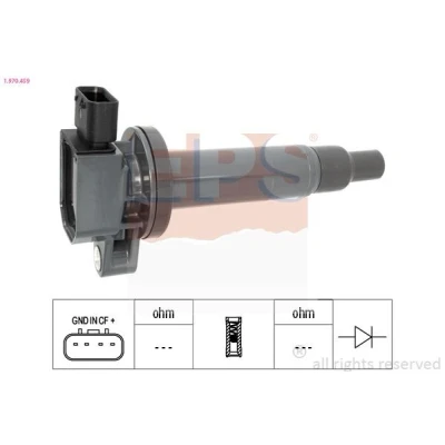 Immagine di EPS 1.970.459 Bobina d&#039;accensione COIL ON PLUG TOYOTA: Yaris II Hatchback, I Verso, PEUGEOT: 108 Hatchback