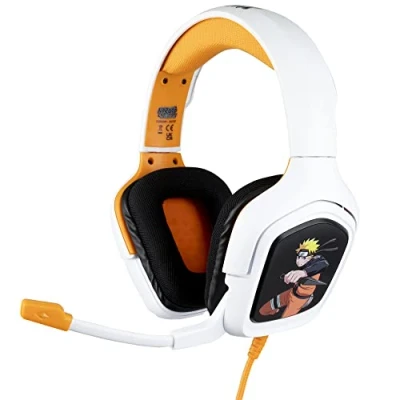 Immagine di Konix Naruto Shippuden Cuffie gaming PS4, PS5, Switch, Xbox One e Series XS Microfono Cavo da 1,5 m Connettore Jack 3,5 mm Design