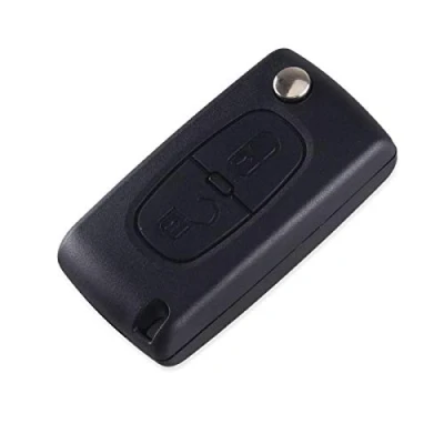 Immagine di SALPIE COVER CHIAVE PORTACHIAVI GUSCIO compatibile con CITROEN C2 C3 C4 C5 PICASSO 2 TASTI PEUGEOT 107 206 207 307 308 406 407 TELECOMANDO (NO VANO BATTERIA, GUSCIO)