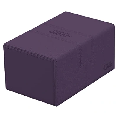 Immagine di Ultimate Guard UGD011240 Twin Flip`n`Tray 160+ XenoSkin Monocolor Viola Scatola per carte di credito, tinta unita