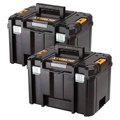 Immagine di DEWALT DWST1 71195_NT_2 71195 TSTAK VI Valigetta per Attrezzi Profonda, Resistente, 23 l, Confezione Doppia Senza Vassoio e intarsi, Nero