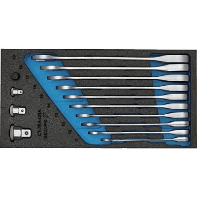 Immagine di Gedore 2327686 1500 CT1 7 RA Kit chiavi combinate 14 parti Misura (metrica) 07 19 mm