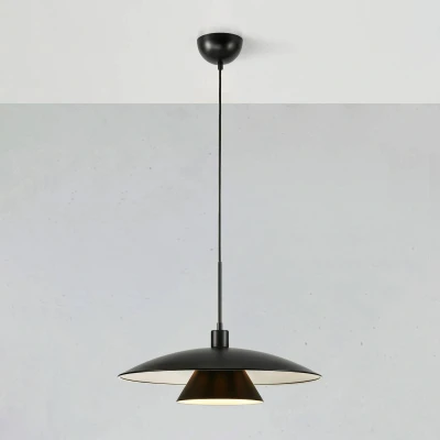 Immagine di Markslöjd Lampada a sospensione Millinge nera, metallo, Ø 50 cm