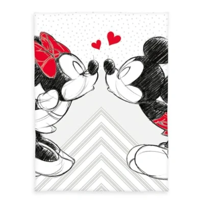 Immagine di Herding Disney Mickey &amp; Minnie Coperta Plaid in Microfibra, Multicolore, 200 x 150 cm