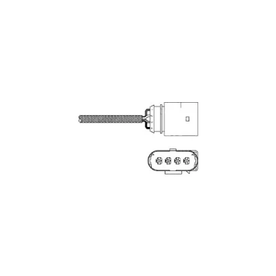Immagine di DELPHI ES20286 12B1 Sonda lambda planare, riscaldato VOLKSWAGEN: Polo IV Hatchback, III Lupo / 3L, SEAT: Ibiza 3