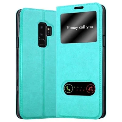 Immagine di Cadorabo Custodia Libro per Samsung Galaxy S9 PLUS in TURCHESE MENTA con Funzione Stand e Chiusura Magnetica Portafoglio Cover Case Wallet Book Etui Protezione