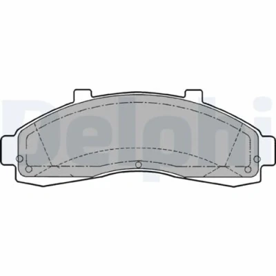 Immagine di DELPHI LP1625 Kit pastiglie freno con segnalatore acustico usura lamierino anticigolío senza accessori MAZDA: Serie B Pick up