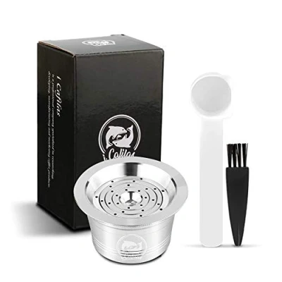 Immagine di capsula di caffè ricaricabile Tchibo Cafissimo in acciaio inox per ricaricare, riutilizzabile ricarica filtro da Kfee Caffitaly Classic