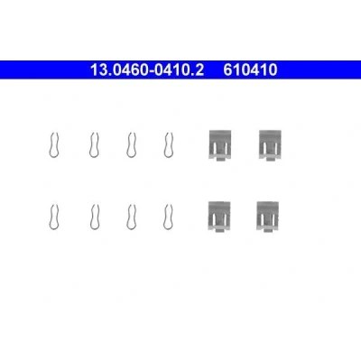 Immagine di ATE 13.0460 0410.2 Kit accessori, Pastiglia Freno a disco FIAT: Uno Hatchback, Panda I AUTOBIANCHI: Y10 Hatchback