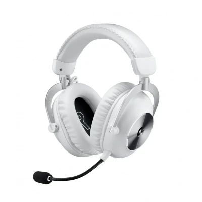 Immagine di Logitech G PRO X2 Lightspeed Cuffie Gaming Wireless, Microfono a Braccio Rimovibile, Driver Grafene 50 mm, DTSHeadphone X2.0, Surround7.1, Bluetooth/USB/3.5 Aux, Bianco