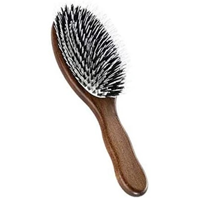 Immagine di Acca Kappa Spazzola ovale in legno Kotibé per extension con setole di cinghiale e monofilo nylon