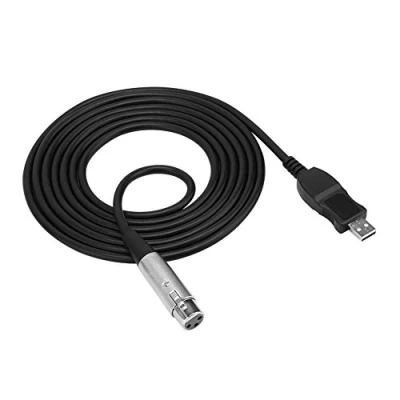 Immagine di cavo XLR femmina da 2,8 m a USB 2.0 3 pin per microfono, adattatore convertitore Audio studio, TV Video Home