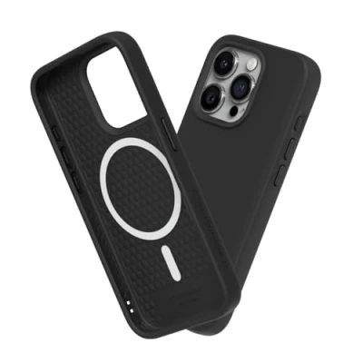 Immagine di RhinoShield SolidSuit Case Compatible with Magsafe for [iPhone 15 Pro Max] Shock Absorbent Slim Design Protective Cover Premium Matte Finish 3.5M / 11ft Drop Protection Classic Black