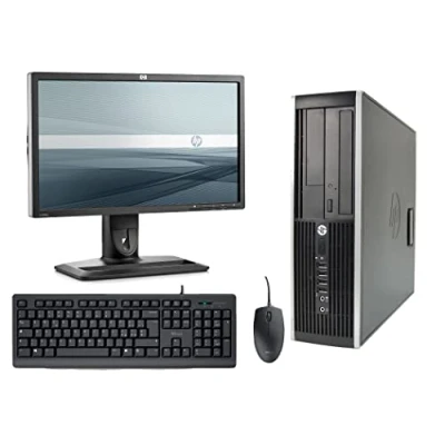 Immagine di HP Elite 8200 Computer desktop completo + schermo 22 pollici (Intel Core I5 2400, 8 GB di RAM, SSD da 240 GB, DVD, Windows 10 Professional Original) Nero (Ricondizionato)