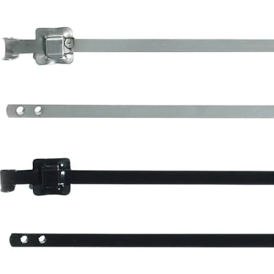 Immagine di HellermannTyton 111 91163 MLT16SSC10 SS316/SP BK Fascetta per cavi 430 mm 10 Nero Perline di fissaggio cintura, Stabilizzato ai raggi UV 1 pz.