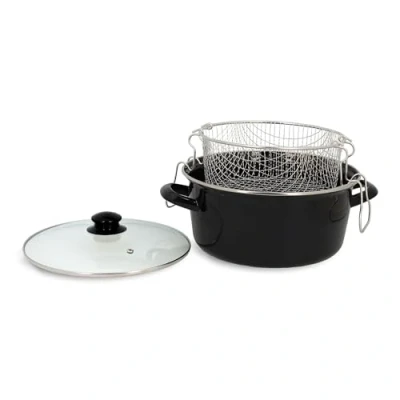 Immagine di Util&#039;Home 3645580 Friggitrice in Acciaio, 26 cm, Colore: Nero