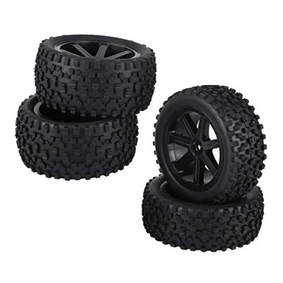 Immagine di Dilwe 1/10 Pneumatici Fuoristrada,4pcs per Auto RC Gomma del Camion Accessorio Ruote Gommate e Veicoli Parti ZD Corsa Crawler