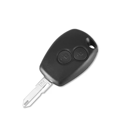 Immagine di PHONILLICO Cover Cle per Dacia Duster Logan Logdy Sandero Chiave telecomando a 2 pulsanti lama con scanalatura modello slot batteria
