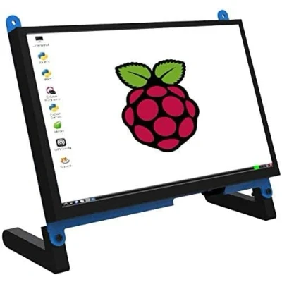 Immagine di CUQI Monitor Touchscreen Portatile da 7 pollici per Raspberry Pi 4, 1024 x 600 LCD con IPS Display, Secondo Monitor, Capacitivo 4B, 3B,Windows