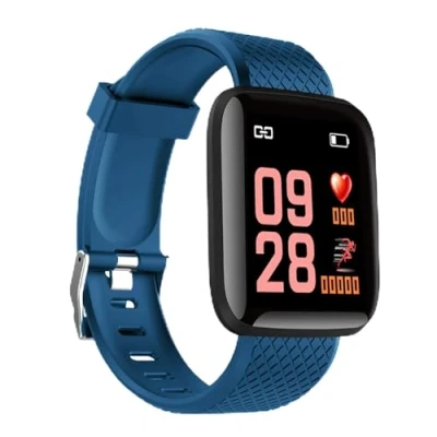Immagine di DAM Braccialetto intelligente ID116 Bluetooth 4.0 con schermo a colori, cardiofrequenzimetro, cardiofrequenzimetro e modalità multisport