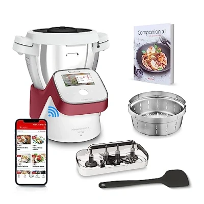 Immagine di Moulinex Robot da cucina, Ricette illimitate, Touch Screen, Istruzioni e tutorial passo passo, 17 modalità operative, I Companion XL HF934510