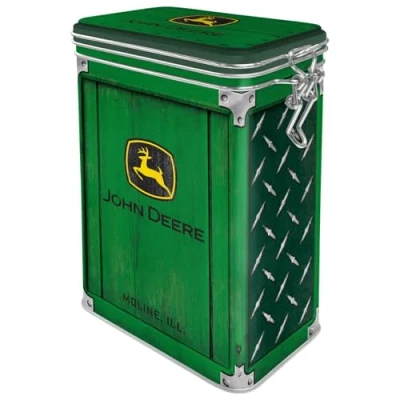 Immagine di Nostalgic Art Contenitori da caffè retrò, John Deere Diamond Idea regalo per amanti dei trattori, con coperchio salva aroma, Design vintage, 1,3 l