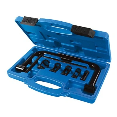 Immagine di Silverline 494569 Set di Compressore Molle per Valvole, Nero, 16 30 mm, 10 Pezzi