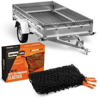 Immagine di Rete per Rimorchio Elastica 1 2 x 3 Metri di Copertura Carico Trasporto Carrello appendice in Gomma Accessori Auto Universale