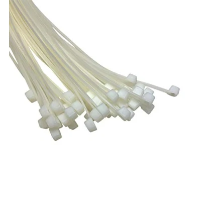 Immagine di Fascette di nylon, lunghe e larghe, cerniere in plastica, bianco nero, misura extra large