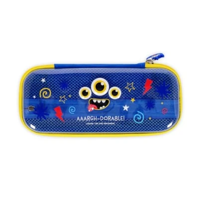 Immagine di Legami Astuccio Wonderwow, Tema Monster, 2 Scomparti e Portapenne interno, Scomparto interno con Tessuto a Rete, Chiusura Zip, 23x11x5 cm
