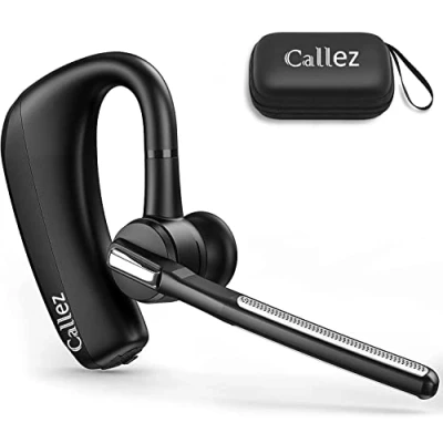Immagine di Auricolare Bluetooth con Doppio Microfono CVC8.0 Cancellazione del Rumore, Auricolari Singolo V5.0 Cuffie Wireless Compatibile iPhone Samsung Cellulare Guida Lavoro Ufficio Super Leggero