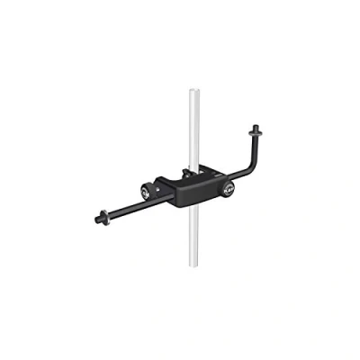 Immagine di K&amp;M 240/5 Supporto per microfono nero raccordo filettato 3/8&quot; in acciaio, scorrevole e girevole