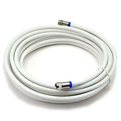 Immagine di Satix Set cavi coassiali con 2 prese F di compressione schermato tripla 120 dB, 10 m