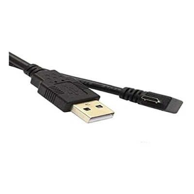 Immagine di SYSTEM S Cavo micro USB da 5 m, angolo retto a tipo A, 90